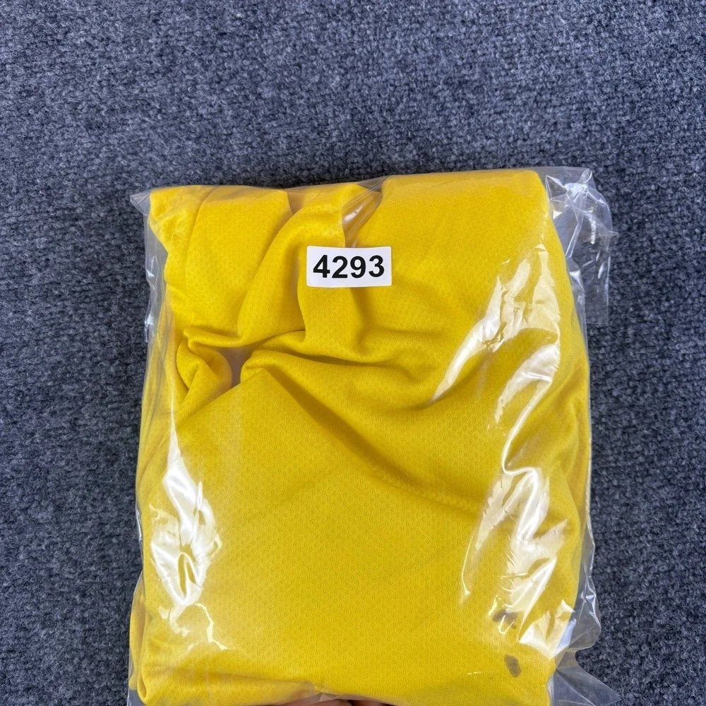 Air Jordan Basketball Shorts Mens 28x10.5 Yellow Logo Mesh Drawstring Athletic